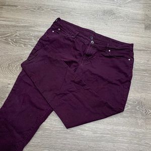 Gap - premium skinny purple jeans